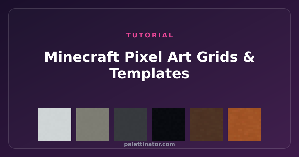 Minecraft Pixel Art Grid & Templates Explained — Palettinator
