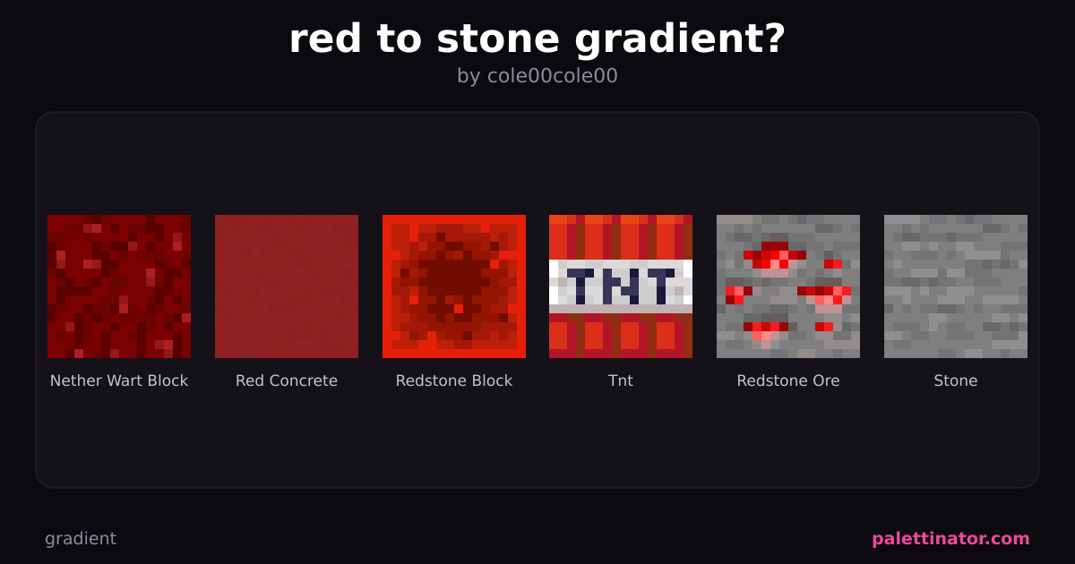 red to stone gradient?