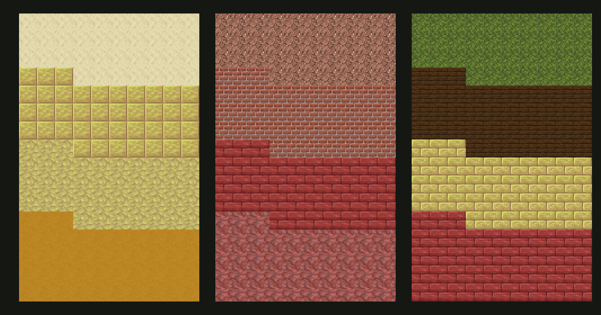 Sulfur and Cinnabar Block Palettes for Warm Minecraft Builds